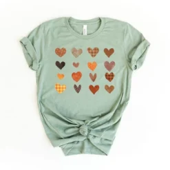 Simply Sage Market Women's Fall Plaid Hearts Short Sleeve Graphic Tee -Avenue Clothing Shop GUEST 006b6475 3149 4ef7 a6fa ce092e06fb35