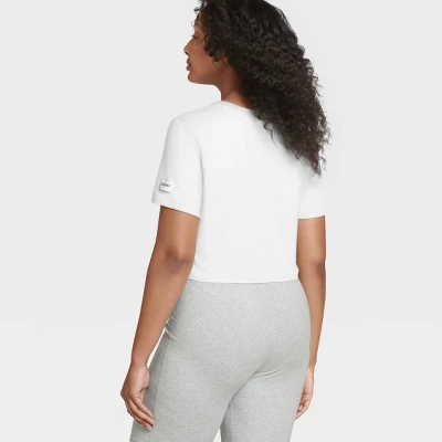 Jockey Generation™ Women's Organic Cotton Stretch Cropped T-Shirt - White 3 Jockey Generation™ Women's Organic Cotton Stretch Cropped T-Shirt - White