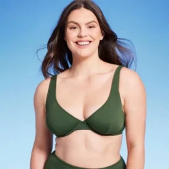 Women's Retro Ribbed Underwire Bikini Top - Shade & Shore™ -Avenue Clothing Shop GUEST 01ead20a ca8a 40fd ab6b 2138f5894692