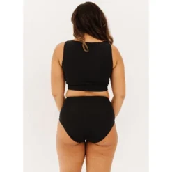 Lime Ricki Women's Black High-Waist Bottom