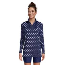 Lands' End Women's Quarter Zip Long Sleeve Tunic Rash Guard Cover-up UPF 50 Sun Protection 17 Lands' End Women's Quarter Zip Long Sleeve Tunic Rash Guard Cover-up UPF 50 Sun Protection -Avenue Clothing Shop GUEST 028203bf 5419 438c 85f4 633ab14d26be