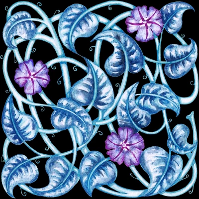 Women's Design By Humans Ipomea Flower - Morning Glory By Timone Racerback Tank Top 3 Women's Design By Humans Ipomea Flower - Morning Glory By Timone Racerback Tank Top