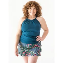 Lime Ricki Women's Indigo Double Cinch Tankini Top -Avenue Clothing Shop GUEST 036b5c68 8d95 48b5 b4b1 3f63dbcfbd3a