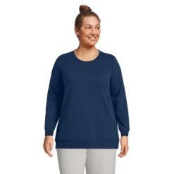 Lands' End Women's Serious Sweats Crewneck Long Sleeve Sweatshirt Tunic -Avenue Clothing Shop GUEST 03ffa5ff 7134 4e0e 850a f6248ac9758a