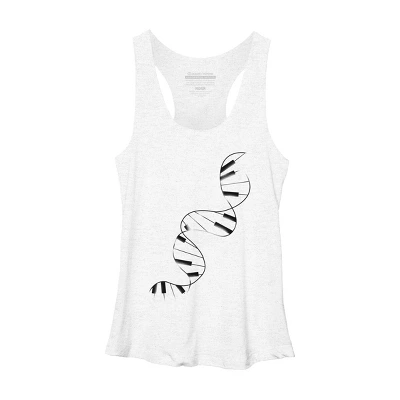 Women's Design By Humans DNA Piano By Tobiasfonseca Racerback Tank Top 9 Women's Design By Humans DNA Piano By Tobiasfonseca Racerback Tank Top - Image 7