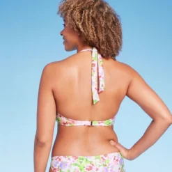 Women's Halter Center Front Ring Bralette Bikini Top - Shade & Shore™ Multi Floral Print -Avenue Clothing Shop GUEST 072e659b 1ac8 44e3 a063 c98f6c64b5a4