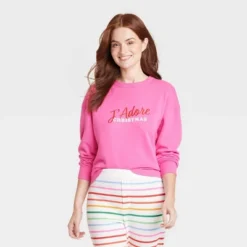 Women's J'Adore Christmas Matching Family Sweatshirt - Wondershop™ Pink -Avenue Clothing Shop GUEST 0813f1ee 3cef 4df0 8272 420919723d37
