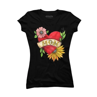 Junior's Design By Humans Watercolor Flower Mom Tattoo By Latheandquill T-Shirt 9 Junior's Design By Humans Watercolor Flower Mom Tattoo By Latheandquill T-Shirt - Image 7