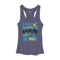Women's Design By Humans Fox Forest Night By Maryedenoa Racerback Tank Top -Avenue Clothing Shop GUEST 0985681f fda0 4cca a3d8 6b819af834d0