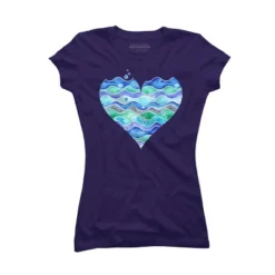 Junior's Design By Humans A Sea Of Love (white) By Timone T-Shirt -Avenue Clothing Shop GUEST 0a686571 0e36 41ee a4ab e1269158b0ac