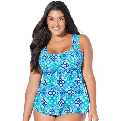 Swimsuits For All Women’s Plus Size Tie-Back Tankini Top 9 Swimsuits For All Women’s Plus Size Tie-Back Tankini Top - Image 7