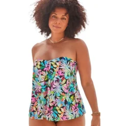 Swimsuits For All Women’s Plus Size Flyaway Bandeau Tankini Top -Avenue Clothing Shop GUEST 0f12c8d7 f0ca 4003 aff8 f99d874dd17b