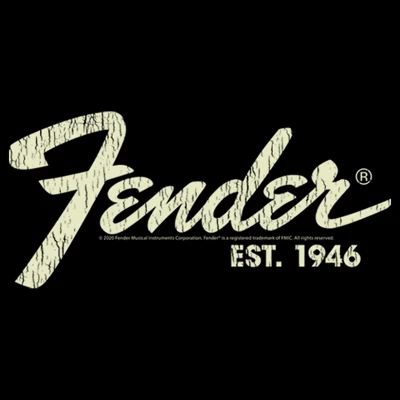 Junior's Fender Distressed Logo T-Shirt 3 Junior's Fender Distressed Logo T-Shirt