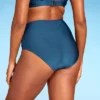 Women's High Waist Shirred Front Bikini Bottom - Shade & Shore™