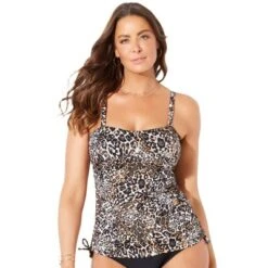 Swimsuits For All Women’s Plus Size Bandeau Adjustable Tankini Top -Avenue Clothing Shop GUEST 10bee292 be80 419b 8a9a 2af1300a2cb5