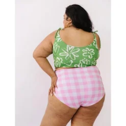 Lime Ricki Women's Garden Party/Pink Gingham Ultra High-Waist Bottom -Avenue Clothing Shop GUEST 1166cb73 eaae 476f a6e9 55f84be5f249