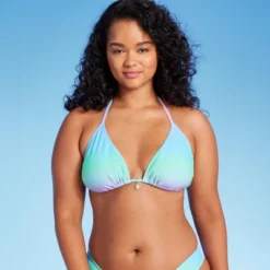 Women's Triangle Bikini Top With Shell Charm - Wild Fable™ -Avenue Clothing Shop GUEST 1181a227 13bd 49b4 9757 c2c4cf76f405