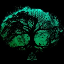 Junior's Design By Humans Tree Of Life By Area31Studios T-Shirt