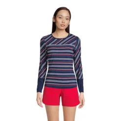 Lands' End Women's Crew Neck Long Sleeve Rash Guard UPF 50 Sun Protection Modest Swim Tee -Avenue Clothing Shop GUEST 1490d5eb 39c2 473b ade5 b2ed6a562035