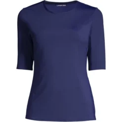 Lands' End Women's Crew Neck Elbow Sleeve Rash Guard UPF 50 Sun Protection Modest Swim Tee 18 Lands' End Women's Crew Neck Elbow Sleeve Rash Guard UPF 50 Sun Protection Modest Swim Tee -Avenue Clothing Shop GUEST 15cd9c97 b1fc 4c0b af84 4eb25fbe1924