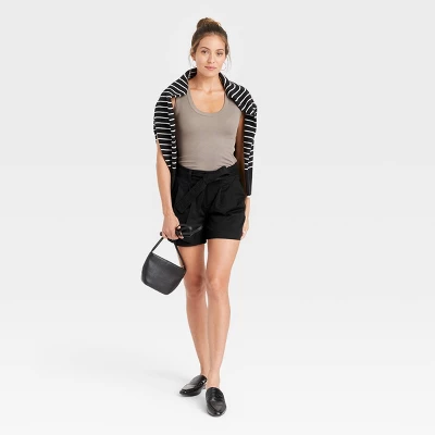 Women's High-Rise Pleat Front Shorts - A New Day™ 4 Women's High-Rise Pleat Front Shorts - A New Day™ - Image 2