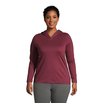 Lands' End Women's Supima Cotton Pullover Hoodie 7 Lands' End Women's Supima Cotton Pullover Hoodie - Image 5