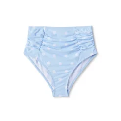 Women's Polka Dot Ruched Extra High Waist Medium Coverage Bikini Bottom - Kona Sol™ Blue -Avenue Clothing Shop GUEST 17e08d00 d5e3 41f8 850d b9bad95d0fe0