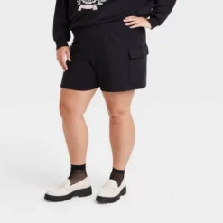 Women's Cargo Graphic Shorts - Black -Avenue Clothing Shop GUEST 18a34491 2e11 45c2 a3e1 259634f31d1f