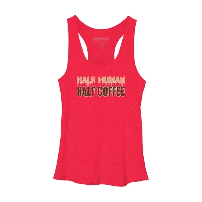 Women's Design By Humans Funny Halloween Costume For Coffee Addicts By TeeShirtMadness Racerback Tank Top 7 Women's Design By Humans Funny Halloween Costume For Coffee Addicts By TeeShirtMadness Racerback Tank Top - Image 5