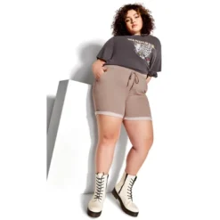 Women's Plus Size Mavis Short - Pink | SOCIETIE+ -Avenue Clothing Shop GUEST 197fab63 dafc 44a7 9780 7db7cedcc964