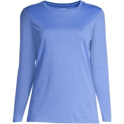 Lands' End Women's Relaxed Supima Cotton Long Sleeve Crewneck T-Shirt -Avenue Clothing Shop GUEST 1b920e8a 5c4c 412c a31e 4f2141ac5c44