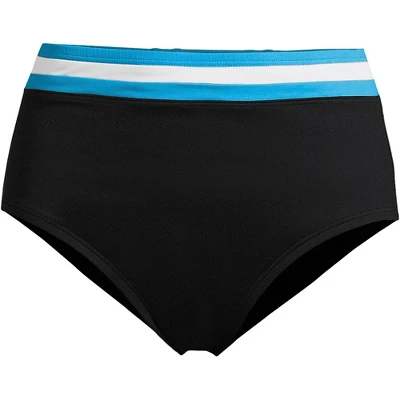 Lands' End Women's Chlorine Resistant Pocket High Waisted Bikini Swim Bottoms 5 Lands' End Women's Chlorine Resistant Pocket High Waisted Bikini Swim Bottoms - Image 3