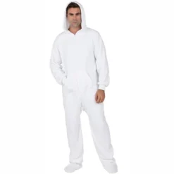 Footed Pajamas - In The Clouds Adult Hoodie Chenille Onesie