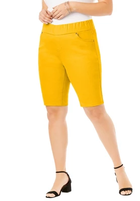 Jessica London Women’s Plus Size Comfort Waist Short 5 Jessica London Women’s Plus Size Comfort Waist Short - Image 3