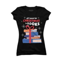 Junior's Design By Humans Christmas Books By ArtStyleAlice T-Shirt 8 Junior's Design By Humans Christmas Books By ArtStyleAlice T-Shirt -Avenue Clothing Shop GUEST 213219bc ee3a 4415 b310 9e879083a676