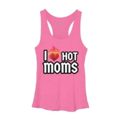 Women's Design By Humans I Love Hot Moms Heart By Metavera Racerback Tank Top -Avenue Clothing Shop GUEST 2169acdd 5933 4df3 a089 c2139c667278