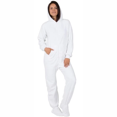 Footed Pajamas - In The Clouds Adult Hoodie Chenille Onesie 4 Footed Pajamas - In The Clouds Adult Hoodie Chenille Onesie - Image 2