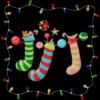 Junior's Design By Humans Christmas Stocking With Christmas Lights By Realdealclipart T-Shirt -Avenue Clothing Shop GUEST 26b5a75c e7a3 4511 a49d 5cb324f0796b