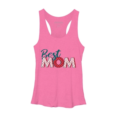Women's Design By Humans Best Mom Heart Pattern By Semir Racerback Tank Top 6 Women's Design By Humans Best Mom Heart Pattern By Semir Racerback Tank Top - Image 4