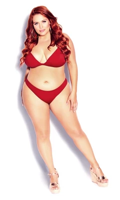 Women's Plus Size Daisy Bikini Pant - Red Cherry | CCX 5 Women's Plus Size Daisy Bikini Pant - Red Cherry | CCX - Image 3