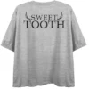 Sweet Tooth Gus Key Art Crew Neck Short Sleeve Gray Heather Women's Crop T-shirt -Avenue Clothing Shop GUEST 2bc26dee 568d 4d3e 8104 88c8398f3381