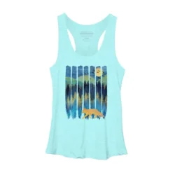 Women's Design By Humans Fox Forest Night By Maryedenoa Racerback Tank Top -Avenue Clothing Shop GUEST 2cf976ba d4b2 4902 8c40 167569c81493