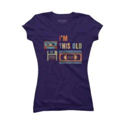 Junior's Design By Humans I'm This Old - Old Data Storage Media By DsgnCraft T-Shirt -Avenue Clothing Shop GUEST 3086b5dd 11ee 4e0a 833d 876d71929747