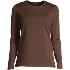 Lands' End Women's Relaxed Supima Cotton Long Sleeve Crewneck T-Shirt -Avenue Clothing Shop GUEST 31568fb4 b5d7 40ac ac8b ace2456a8e7e