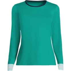 Lands' End Women's Long Crew Neck Long Sleeve Rash Guard UPF 50 Sun Protection Modest Swim Tee 37 Lands' End Women's Long Crew Neck Long Sleeve Rash Guard UPF 50 Sun Protection Modest Swim Tee -Avenue Clothing Shop GUEST 31eba280 c117 486a ad88 56f8917ac384