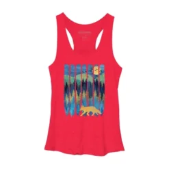 Women's Design By Humans Fox Forest Night By Maryedenoa Racerback Tank Top -Avenue Clothing Shop GUEST 32f87143 19f4 414f aa2b 047df21960e3