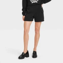 Women's Cargo Graphic Shorts - Black -Avenue Clothing Shop GUEST 3384280f 304a 4098 b5ab 64447882d57b