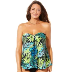 Swimsuits For All Women’s Plus Size Flyaway Bandeau Tankini Top -Avenue Clothing Shop GUEST 33a7958f 092e 4c59 9f1e a6fa05694bac