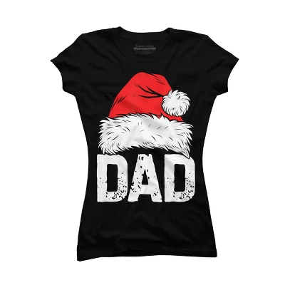 Junior's Design By Humans Dad Santa Christmas By NekoShop T-Shirt 5 Junior's Design By Humans Dad Santa Christmas By NekoShop T-Shirt - Image 3