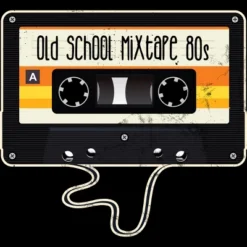 Junior's Design By Humans Old School Mixtape 80s By JoshuasPlayhouse T-Shirt